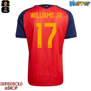 Spanien Nico Williams #17 Hjemmebanetrøje VM 2026 Kort ærmer